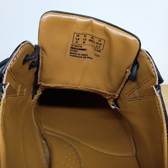 Men's Clarks Tilden Walk Lace-Up Oxfords Shoes Black Leather Square Toe Sz 14 M - Picture 15 of 15